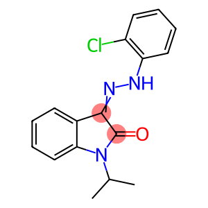 1-ISOPROPYL-1H-INDOLE-2,3-DIONE 3-[N-(2-CHLOROPHENYL)HYDRAZONE]