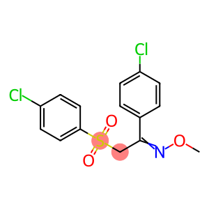 1-(4-CHLOROPHENYL)-2-[(4-CHLOROPHENYL)SULFONYL]-1-ETHANONE O-METHYLOXIME
