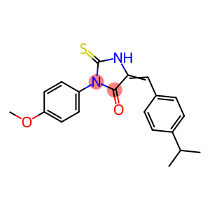 5-[(4-ISOPROPYLPHENYL)METHYLENE]-3-(4-METHOXYPHENYL)-2-THIOXOTETRAHYDRO-4H-IMIDAZOL-4-ONE