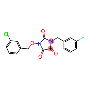 2,4,5-Imidazolidinetrione, 1-[(3-chlorophenyl)methoxy]-3-[(3-fluorophenyl)methyl]-