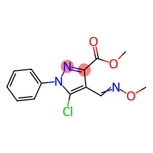 METHYL 5-CHLORO-4-[(METHOXYIMINO)METHYL]-1-PHENYL-1H-PYRAZOLE-3-CARBOXYLATE