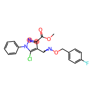 METHYL 5-CHLORO-4-(([(4-FLUOROBENZYL)OXY]IMINO)METHYL)-1-PHENYL-1H-PYRAZOLE-3-CARBOXYLATE