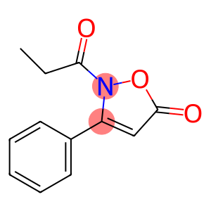 5(2H)-Isoxazolone, 2-(1-oxopropyl)-3-phenyl-