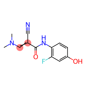2-cyano-3-(dimethylamino)-n-(2-fluoro-4-hydroxyphenyl)prop-2-enamide