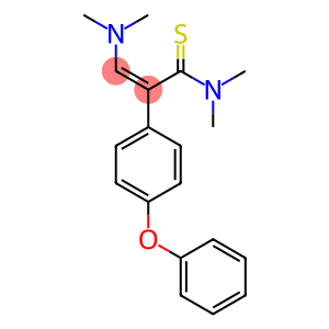 3-(DIMETHYLAMINO)-N,N-DIMETHYL-2-(4-PHENOXYPHENYL)-2-PROPENETHIOAMIDE