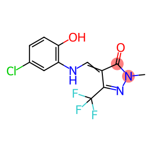 4-[(5-CHLORO-2-HYDROXYANILINO)METHYLENE]-2-METHYL-5-(TRIFLUOROMETHYL)-2,4-DIHYDRO-3H-PYRAZOL-3-ONE