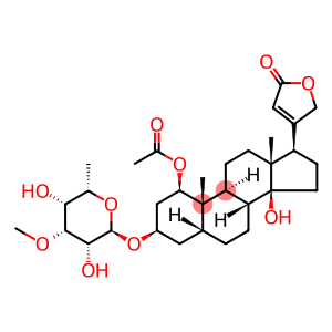 Card-20(22)-enolide, 1-(acetyloxy)-3-[(6-deoxy-3-O-methyl-α-L-talopyranosyl)oxy]-14-hydroxy-, (1β,3β,5β)-