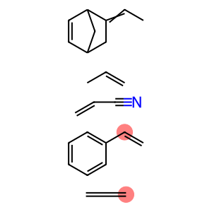 2-Propenenitrile, polymer with ethene, ethenylbenzene, 5-ethylidenebicyclo2.2.1hept-2-ene and 1-propene