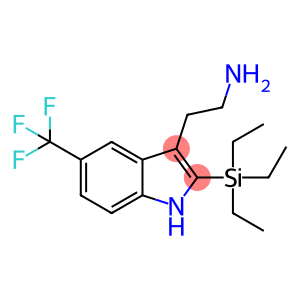 1H-Indole-3-ethanamine, 2-(triethylsilyl)-5-(trifluoromethyl)-