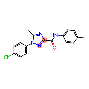 1-(4-CHLOROPHENYL)-5-METHYL-N-(4-METHYLPHENYL)-1H-1,2,4-TRIAZOLE-3-CARBOXAMIDE