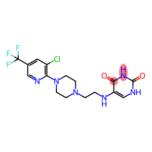 5-[(2-(4-[3-CHLORO-5-(TRIFLUOROMETHYL)-2-PYRIDINYL]PIPERAZINO)ETHYL)AMINO]-2,4(1H,3H)-PYRIMIDINEDIONE