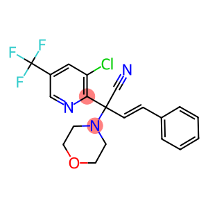 2-[3-CHLORO-5-(TRIFLUOROMETHYL)-2-PYRIDINYL]-2-MORPHOLINO-4-PHENYL-3-BUTENENITRILE