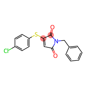 1-benzyl-3-[(4-chlorophenyl)sulfanyl]-2,5-dihydro-1H-pyrrole-2,5-dione