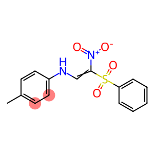 4-METHYL-N-[2-NITRO-2-(PHENYLSULFONYL)VINYL]ANILINE