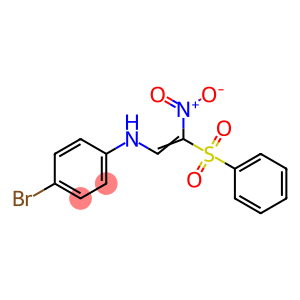 4-BROMO-N-[2-NITRO-2-(PHENYLSULFONYL)VINYL]ANILINE