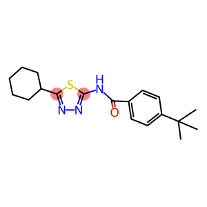 4-tert-butyl-N-(5-cyclohexyl-1,3,4-thiadiazol-2-yl)benzamide