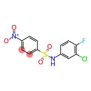 N-(3-chloro-4-fluorophenyl)-4-nitrobenzenesulfonamide