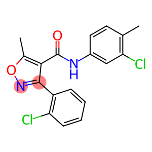 N-(3-chloro-4-methylphenyl)-3-(2-chlorophenyl)-5-methyl-4-isoxazolecarboxamide