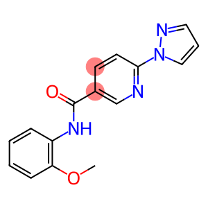 N-(2-METHOXYPHENYL)-6-(1H-PYRAZOL-1-YL)NICOTINAMIDE