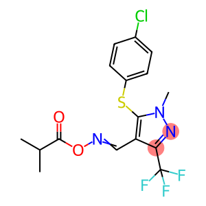 5-[(4-CHLOROPHENYL)SULFANYL]-4-([(ISOBUTYRYLOXY)IMINO]METHYL)-1-METHYL-3-(TRIFLUOROMETHYL)-1H-PYRAZOLE