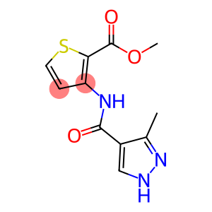 METHYL 3-([(3-METHYL-1H-PYRAZOL-4-YL)CARBONYL]AMINO)-2-THIOPHENECARBOXYLATE