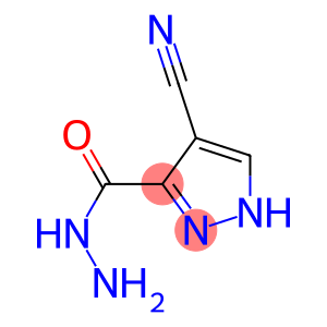 1H-Pyrazole-3-carboxylicacid,4-cyano-,hydrazide(9CI)