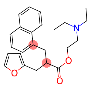 2-(diethylamino)ethyl 3-(2-furyl)-2-(1-naphthylmethyl)propanoate