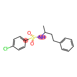 4-chloro-N-(1-methyl-3-phenylpropyl)benzenesulfonamide