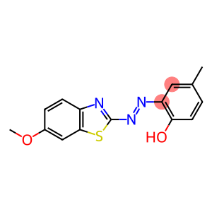 2-[(6-Methoxy-2-benzothiazolyl)azo]-4-methylphenol