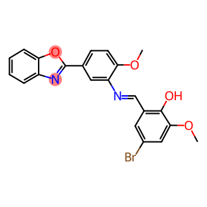 2-({[5-(1,3-benzoxazol-2-yl)-2-methoxyphenyl]imino}methyl)-4-bromo-6-methoxyphenol