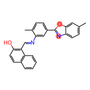 1-({[2-methyl-5-(6-methyl-1,3-benzoxazol-2-yl)phenyl]imino}methyl)-2-naphthol