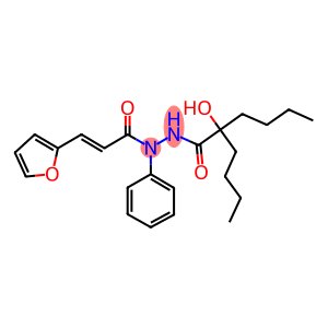 2-butyl-N'-[3-(2-furyl)acryloyl]-2-hydroxy-N'-phenylhexanohydrazide