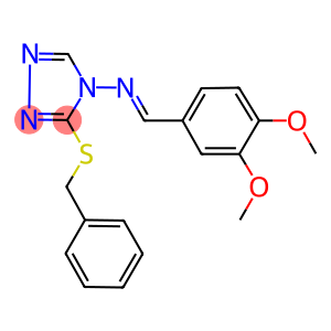 3-(benzylsulfanyl)-N-(3,4-dimethoxybenzylidene)-4H-1,2,4-triazol-4-amine