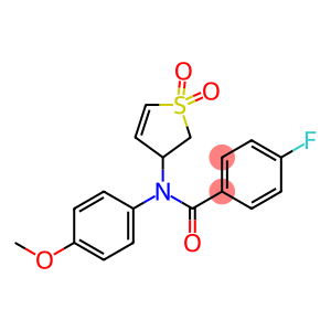 N-(1,1-dioxido-2,3-dihydrothiophen-3-yl)-4-fluoro-N-(4-methoxyphenyl)benzamide