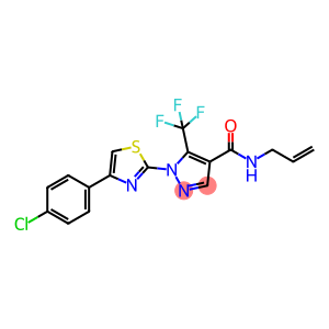 1-[4-(4-chlorophenyl)-1,3-thiazol-2-yl]-N-(prop-2-en-1-yl)-5-(trifluoromethyl)-1H-pyrazole-4-carboxamide