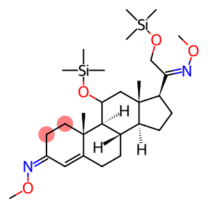 11,21-Bis[(trimethylsilyl)oxy]pregn-4-ene-3,20-dione bis(O-methyloxime )