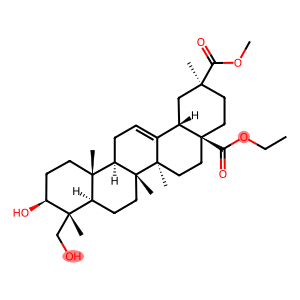 Olean-12-ene-28,29-dioic acid, 3,23-dihydroxy-, 28-ethyl 29-methyl ester, (3β,4α,20β)- (9CI)