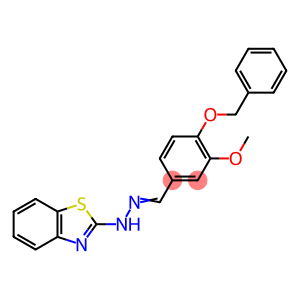 4-(BENZYLOXY)-3-METHOXYBENZALDEHYDE 1,3-BENZOTHIAZOL-2-YLHYDRAZONE