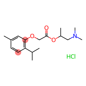 Acetic acid, (thymyloxy)-, 2-(dimethylamino)-1-methylethyl ester, hydr ochloride