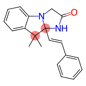 (3aS)-4,4-dimethyl-3a-[(E)-2-phenylethenyl]-1,3-dihydroimidazo[1,2-a]indol-2-one