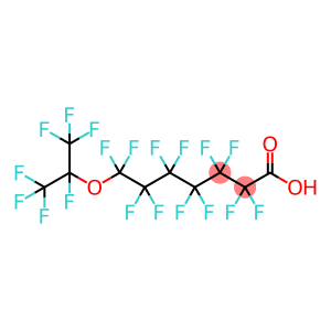 Heptanoic acid, 2,2,3,3,4,4,5,5,6,6,7,7-dodecafluoro-7-[1,2,2,2-tetrafluoro-1-(trifluoromethyl)ethoxy]-