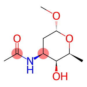 α-L-lyxo-Hexopyranoside, methyl 3-(acetylamino)-2,3,6-trideoxy-