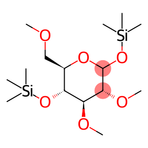 D-Glucopyranose, 2,3,6-tri-O-methyl-1,4-bis-O-(trimethylsilyl)- (9CI)
