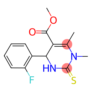 methyl 4-(2-fluorophenyl)-1,6-dimethyl-2-thioxo-1,2,3,4-tetrahydro-5-pyrimidinecarboxylate