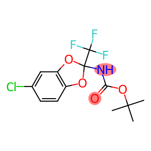 Carbamic acid, [5-chloro-2-(trifluoromethyl)-1,3-benzodioxol-2-yl]-, 1,1-dimethylethyl ester (9CI)