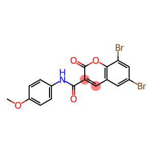 6,8-dibromo-N-(4-methoxyphenyl)-2-oxo-2H-chromene-3-carboxamide