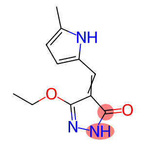 3H-Pyrazol-3-one,5-ethoxy-2,4-dihydro-4-[(5-methyl-1H-pyrrol-2-yl)methylene]-(9CI)