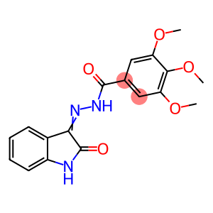 3,4,5-trimethoxy-N'-(2-oxo-1,2-dihydro-3H-indol-3-yliden)benzenecarbohydrazide