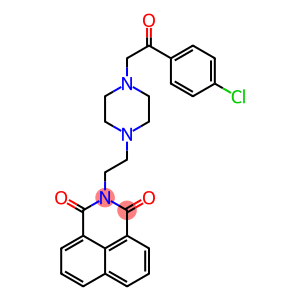 2-(2-{4-[2-(4-chlorophenyl)-2-oxoethyl]-1-piperazinyl}ethyl)-1H-benzo[de]isoquinoline-1,3(2H)-dione