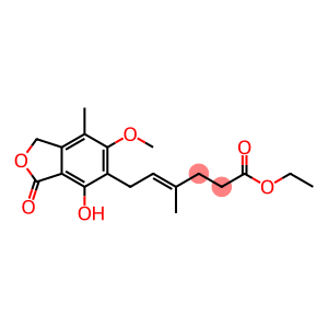 ethyl (4E)-6-(4-hydroxy-6-methoxy-7-methyl-3-oxo-1,3-dihydro-2-benzofuran-5-yl)-4-methylhex-4-enoate